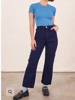 Navy Blue Big Bud Press Work Pants - Size L - Discontinued Color